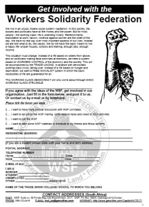 Get involved with the WSF leaflet, 1999
