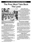 WSF leaflet: The Poor Must Take Back the Land